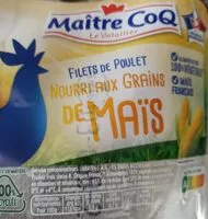 Mängden socker i Filet de poulet nourri aux grains de maïs