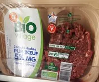 Mängden socker i Steak haché bio village