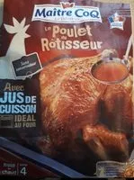 Mängden socker i Le poulet du rotisseur