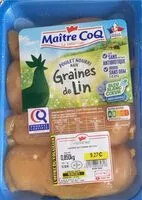 Mängden socker i Poulet nourri aux graines de Lin