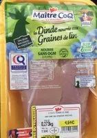 Mängden socker i La dinde nourrie aux graines de lin