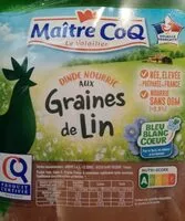 Mängden socker i Escalopes de dinde nourries aux graines de lin