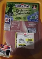 Mängden socker i Escalope de Dinde nourrie aux graines de lin