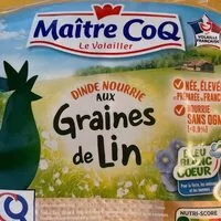 Mängden socker i Dinde nourrie aux graines de lin