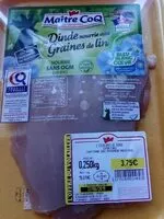 Mängden socker i Escalope de dinde maître coq