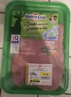 Mängden socker i Escalopes de dinde nourrie aux graines de lin