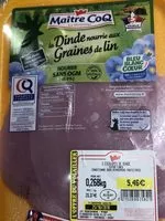 Mängden socker i Escalope de dinde aux graines de lin