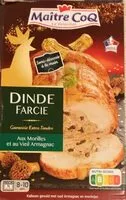 Mängden socker i Dinde demi-désossée marinée farcie à l’Armagnac et morilles