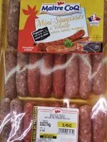 Mängden socker i Mini saucisses de volaille