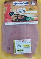 Mängden socker i Escalopes de dinde fines