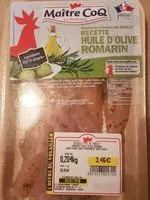 Mängden socker i Aiguillettes de poulet, huile d'olive romarin