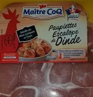 Mängden socker i Paupières escalope de dinde