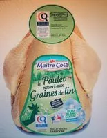 Mängden socker i Poulet Bleu Blanc Coeur nourri aux graines de lin