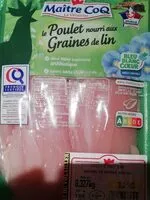 Mängden socker i Filet de poulet blanc nourri aux graines de lin