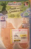 Mängden socker i Filet de poulet nourri aux grains