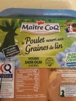 Mängden socker i Poulet nourri aux  graines de lin