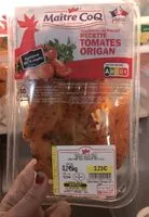 Mängden socker i Aiguillettes de poulet marines tomates