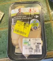Mängden socker i Filet de poulet blanc fermier d’aubergne