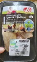 Mängden socker i Cuisse de poulet jaune fermier d'Auvergne