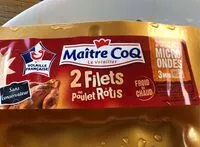 Mängden socker i Filets de poulet avec peau rotis cuits