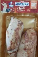 Mängden socker i 2 filets de poulet rotis