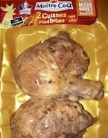 Mängden socker i 2 cuisses poulet rôties