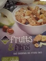 Mängden socker i Fruits & fibres