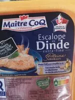 Mängden socker i Escalope de dinde maître coq