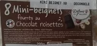Mängden socker i 8 mini beignets chocolat noisettes