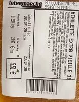 Mängden socker i Mimolette extra vieille 18 mois