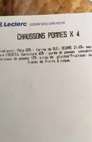 Mängden socker i Chaussons pomme