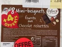 Mängden socker i Mini beignets fourrés aux chocolats noisettes