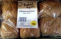 Mängden socker i 6 Wholemeal Rolls