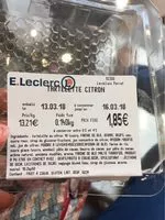 Mängden socker i Tartelette citron