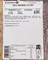 Mängden socker i Tarte normande 6/8 parts