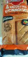 Mängden socker i 4 baguettes viennoises à la farine complète