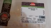 Mängden socker i Piémontaise au jambon