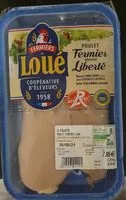 Mängden socker i Filets poulet fermier Loué