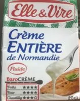 Mängden socker i Crème entière de Normandie