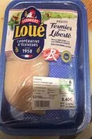 Mängden socker i POULET Fermier élevé en Liberté
