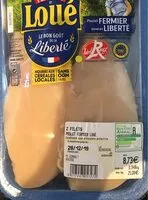 Mängden socker i 2 filets de poulet fermier Loué