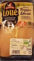 Mängden socker i 2 filets poulet fermier loué