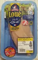 Mängden socker i 2 Escalopes fines de poulet fermer de Loué