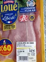 Mängden socker i Escalope de dinde