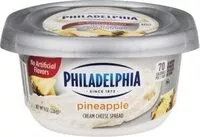 Mängden socker i Cream Cheese Spread, Pineapple