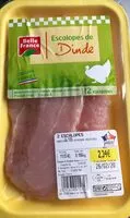 Mängden socker i Escalope de dinde