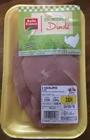 Mängden socker i Escalope de dinde
