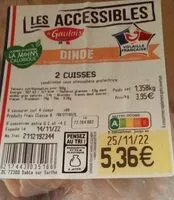 Mängden socker i Cuisse de dinde