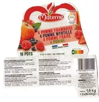 Mängden socker i 4 Pomme Framboise, 4 Pomme Myrtille, 4 Pomme Fraise, 4 Pomme