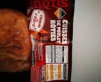 Mängden socker i Cuisses de poulet rôties